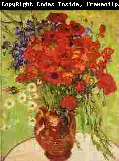 Vincent Van Gogh Red Poppies and Daisies